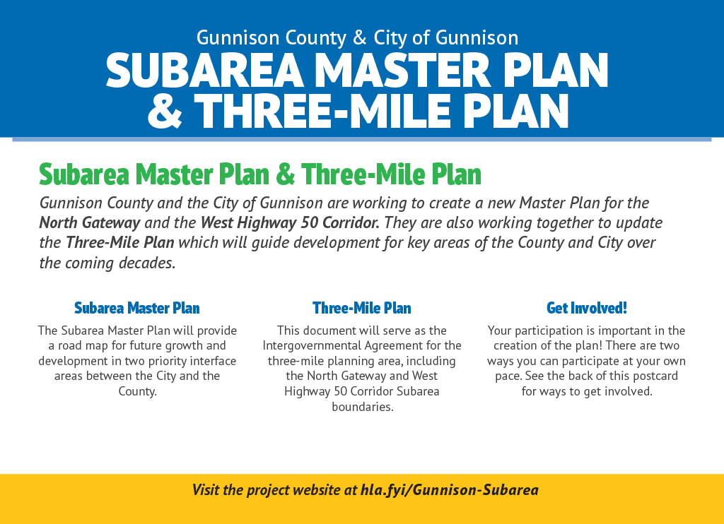 Gunnison Subarea Postcard 1