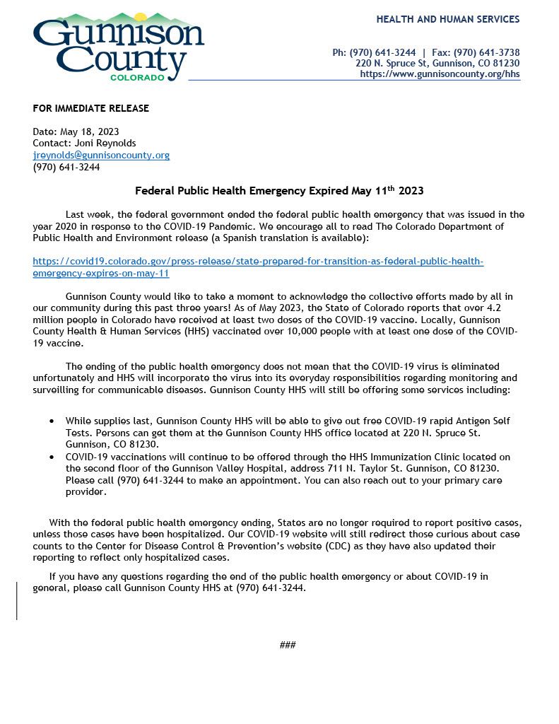 End of Public Health Emergency FINAL