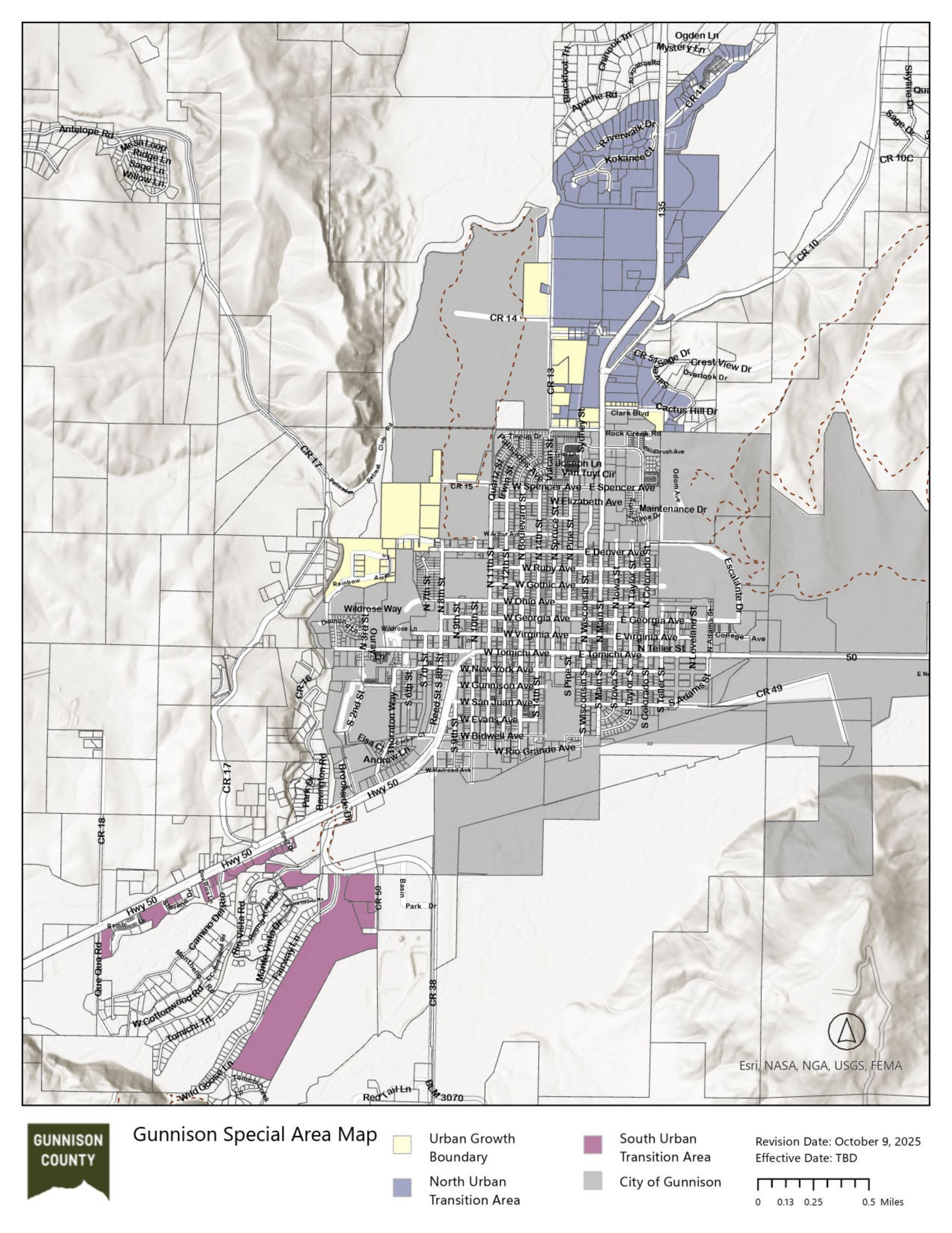 Gunnison Special Area Map